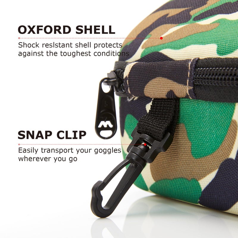 XCMAN Rigid EVA Ski Goggle Case Fit All Shapes and Size Ski Goggles - Image 3